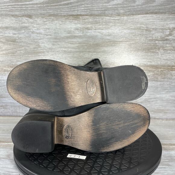 Steve Madden Womens Brewzzer Black Leather Buckle Moto Biker Boots Size 6.5 - Picture 9 of 9